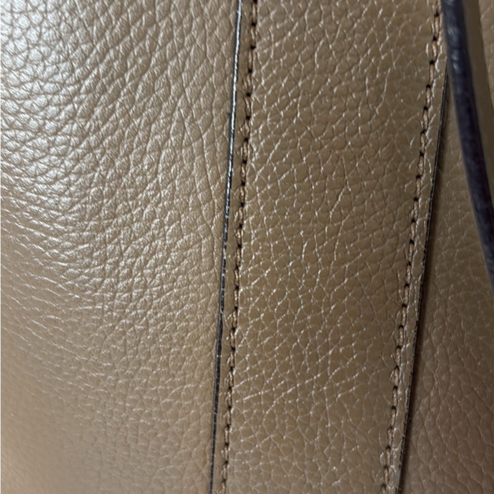 Mulberry Olive Green/Gray Leather Tote with Gold Hardware - Picture 7 of 13